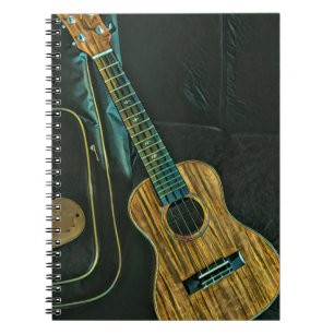 Carnet oeuvre d'art du joueur de guitare rock vintage