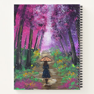 Carnet Œuvre d'art faite main - Marche solitaire