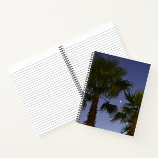 Carnet Œuvre d'art murale représentant un palmier tropica