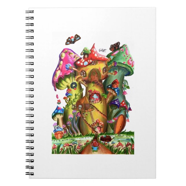 Carnet Oeuvre d'Imaginaire du village de champignons luna (Devant)