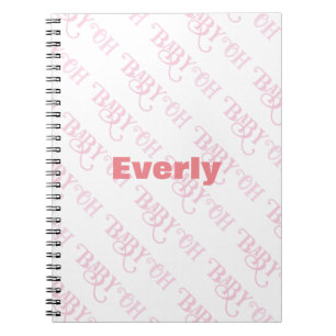 Carnet Oh Baby Personnalisé Fille Rose