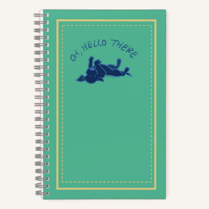 Carnet "Oh Hello There" Black Lab Puppy Green Custom