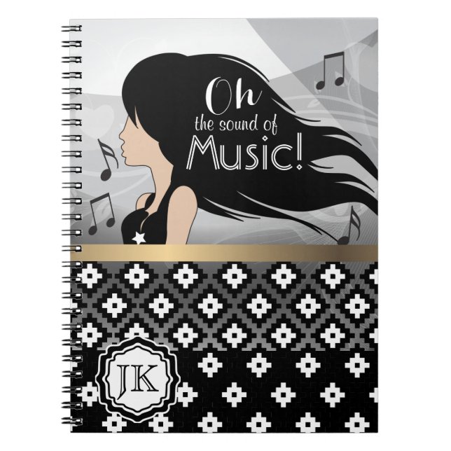 Carnet Oh Le Son De La Fille De La Musique (Devant)