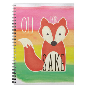 Carnet Oh pour des rayures d'aquarelle de saké de Fox