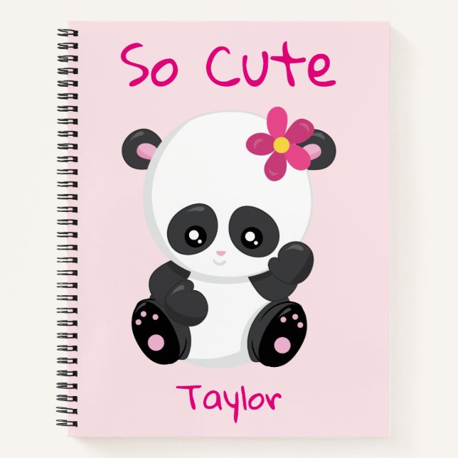 Carnet Oh So Joli Panda Bear (Devant)