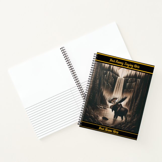 Carnet Oie dans des eaux calmes sous le clair de lune (Intérieur)