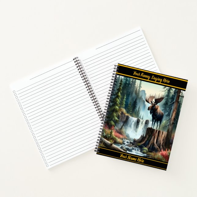 Carnet Oie majestueuse debout fièrement au bord d'une cas (Intérieur)