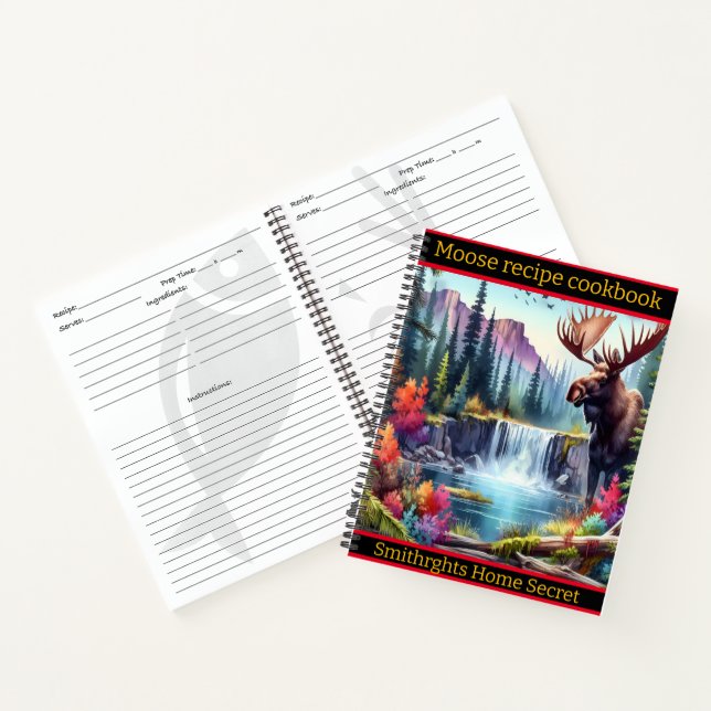 Carnet Oie majestueuse près d'une cascade sereine en auto (Intérieur)