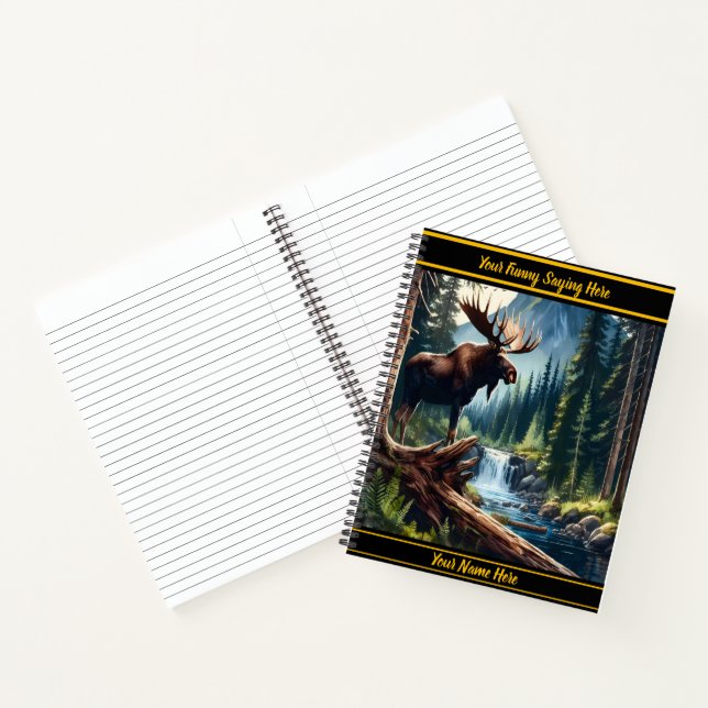 Carnet Oie par un ruisseau calme à l'aube (Intérieur)