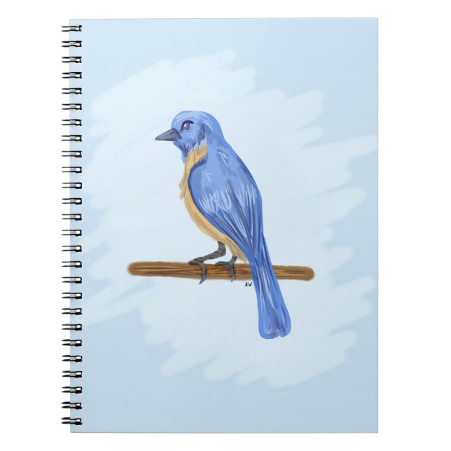 Carnet Oiseau bleu (Devant)