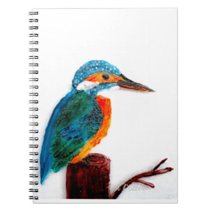 Carnet Oiseau coloré de martin-pêcheur