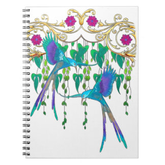 Carnet Oiseau de quetzal bleu