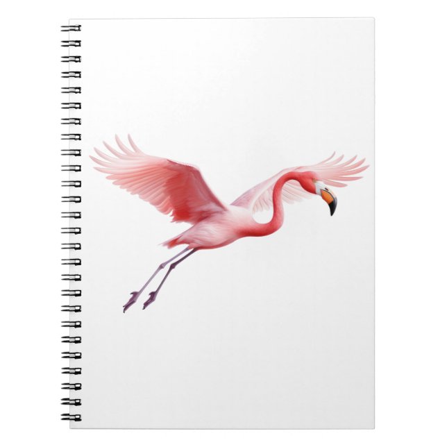 Carnet Oiseau Flamant rose (Devant)