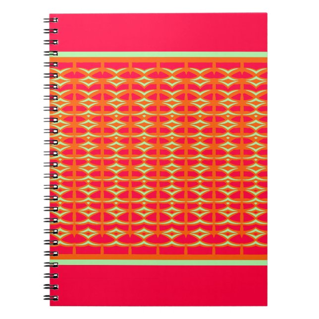 Carnet Oiseaux minimalistes sur grille (Devant)