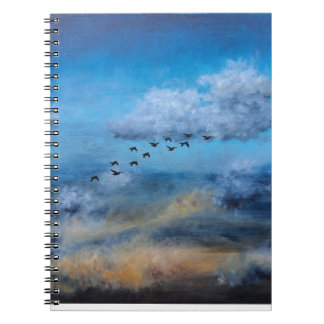 Carnet Oiseaux Nuages Automne Ciel Ornithologue Nature Ch