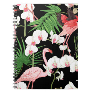 Carnet Oiseaux Plante tropicaux Illustration colorée