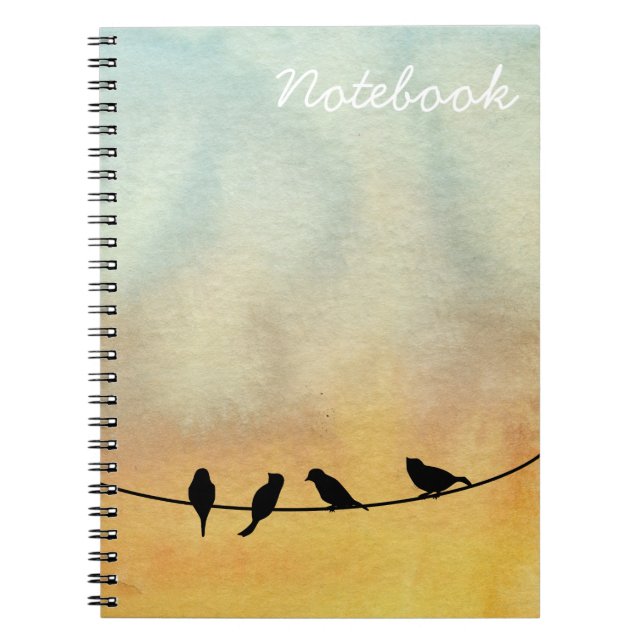 Carnet Oiseaux sur fil (Devant)
