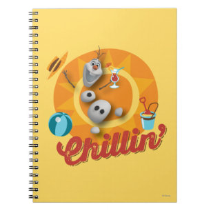 Carnet  Olaf  Chillin' dans le cercle orange