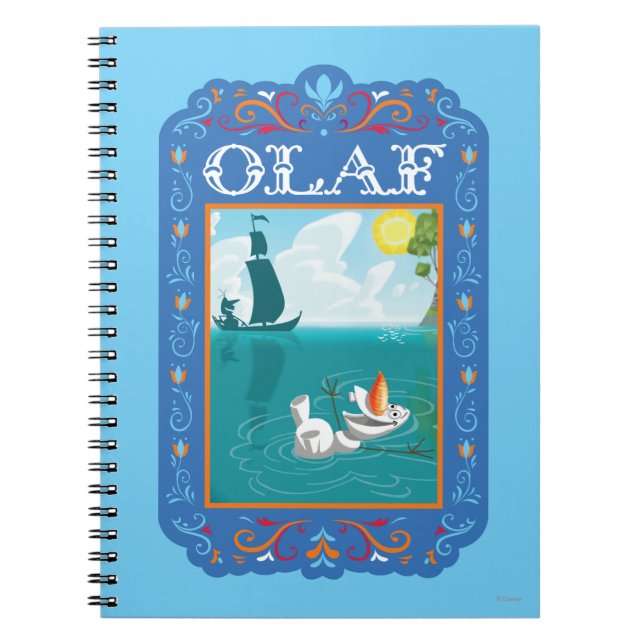 Carnet Olaf | Flotter dans l'eau (Devant)