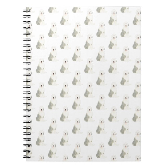 Carnet Old English Sheepdog (Devant)