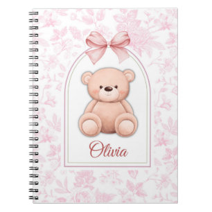Carnet Olivia Conception personnalisée d'ours en peluch