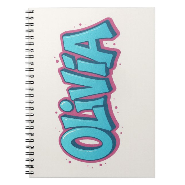 Carnet Olivia Nom Art (Devant)