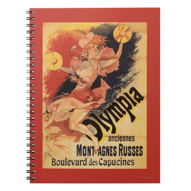 Carnet Olympia Nightclub Girl Crashing Cymbals (Devant)