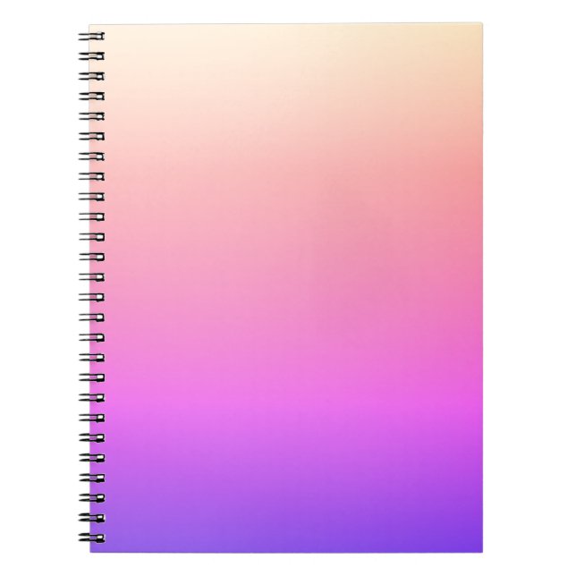 Carnet Ombre couleur rose et pourpre de fond (Devant)