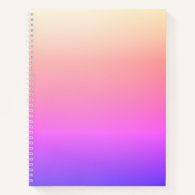 Carnet Ombre couleur rose et pourpre de fond (Devant)