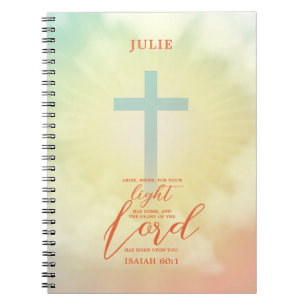 Carnet Ombre Cross Scripture Personnalisé
