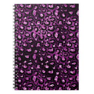 Carnet Ombre violet et Parties scintillant de glam noir L