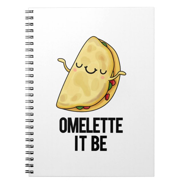 Carnet Ome-lette It Be Funny Omelet Pun (Devant)