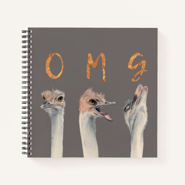 Carnet OMG Ostriches (Devant)