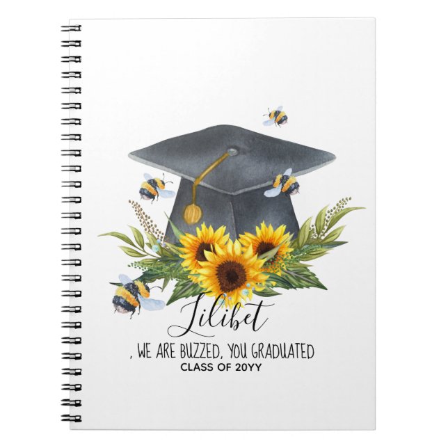 Carnet On Est TOMBÉS ! DIPLÔME Cadeau Abeilles personnali (Devant)