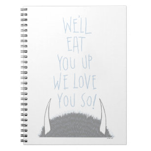 Carnet On vous mangera, on vous aime tant ! - Bleu