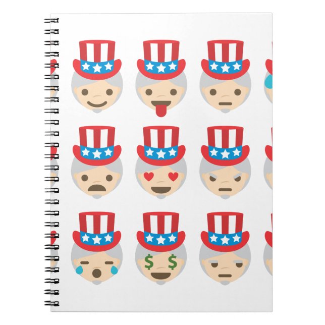 Carnet oncle sam emoji (Devant)