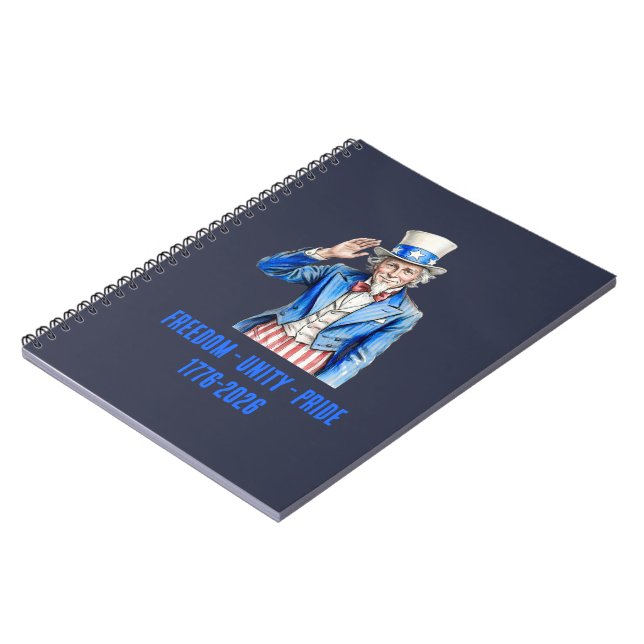 Carnet Oncle Sam Joyeux 14 juillet Patriotique (Côté gauche)