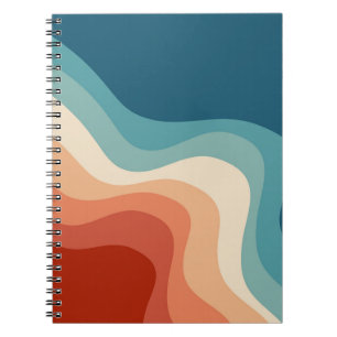 Carnet Ondes de style rétro