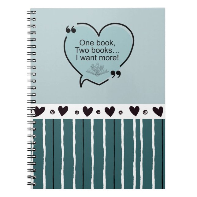 Carnet One Book, Two Books... I Want More! (Devant)