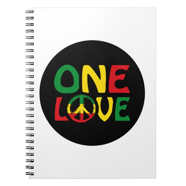 Carnet One Love, Reggae design (Devant)