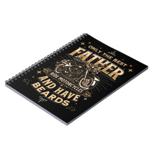 Carnet Only The Best Father Ride Motorcycles, Have Beards