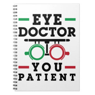 Carnet Optométriste Optométrie Médecin des yeux patien