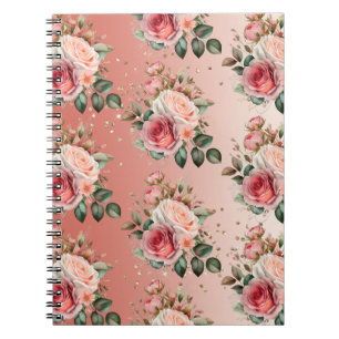 Carnet Or Confetti rose Roses Floral