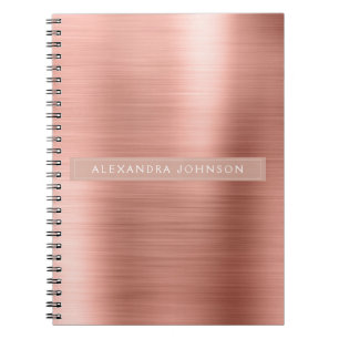 Carnet Or rose - Girly professionnel d'aluminium rose