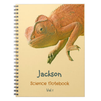 Carnet Orange Lizard Nommé Sujet De L'École