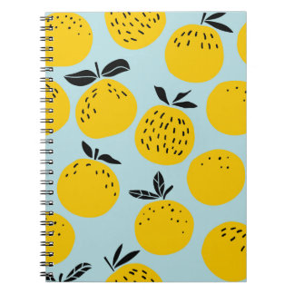 Carnet Oranges Été : Motif Vintage fruité