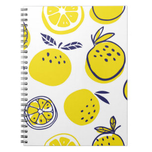 Carnet Oranges fruits sans couture motif