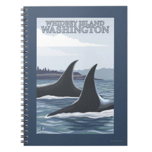 Carnet Orca Whales #1 - Whidbey, Washington