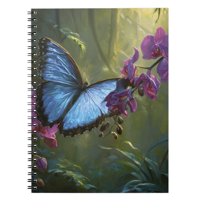 Carnet orchidée bleue (Devant)