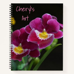 Carnet Orchidée rose